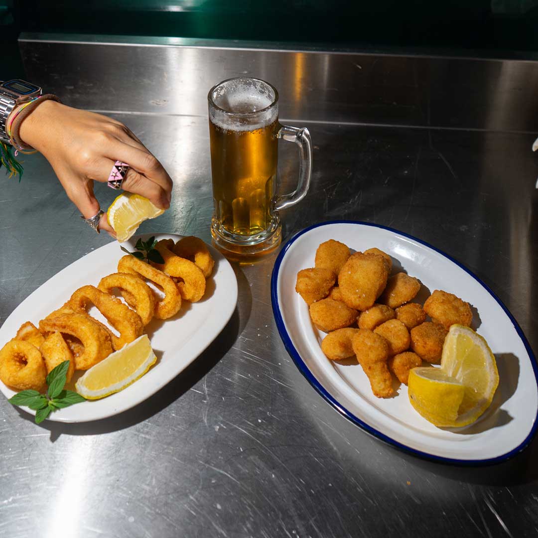 cazon y calamares